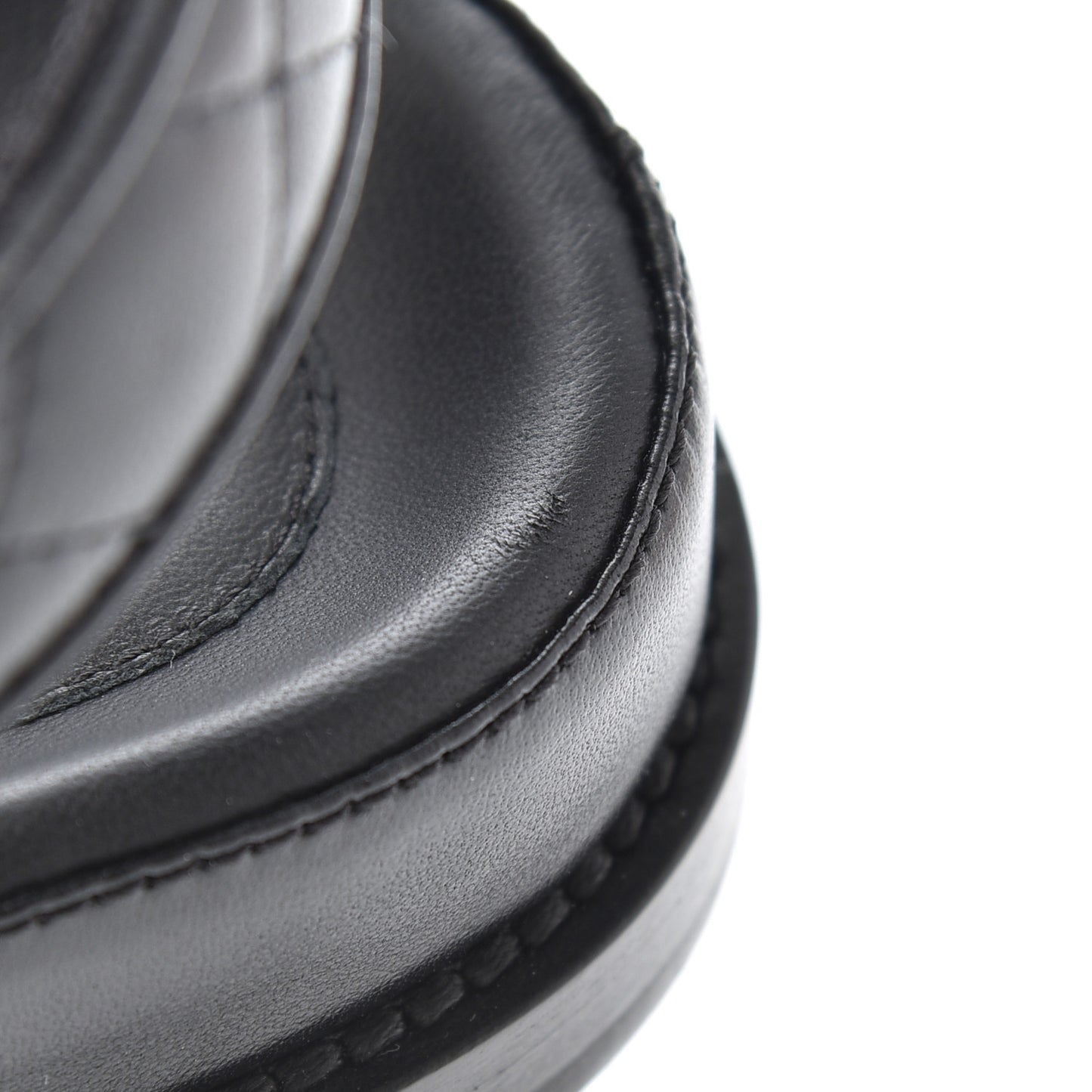 Lambskin Velcro Dad Sandals 37 Black