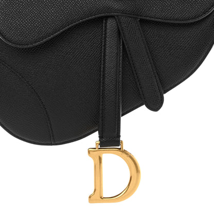 Christian Dior Grained Calfskin Mini Saddle Bag Black 8 of 10