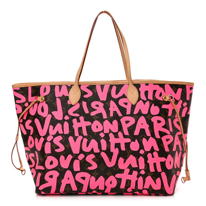 Louis Vuitton Monogram Graffiti Neverfull GM Fuchsia 2 of 11