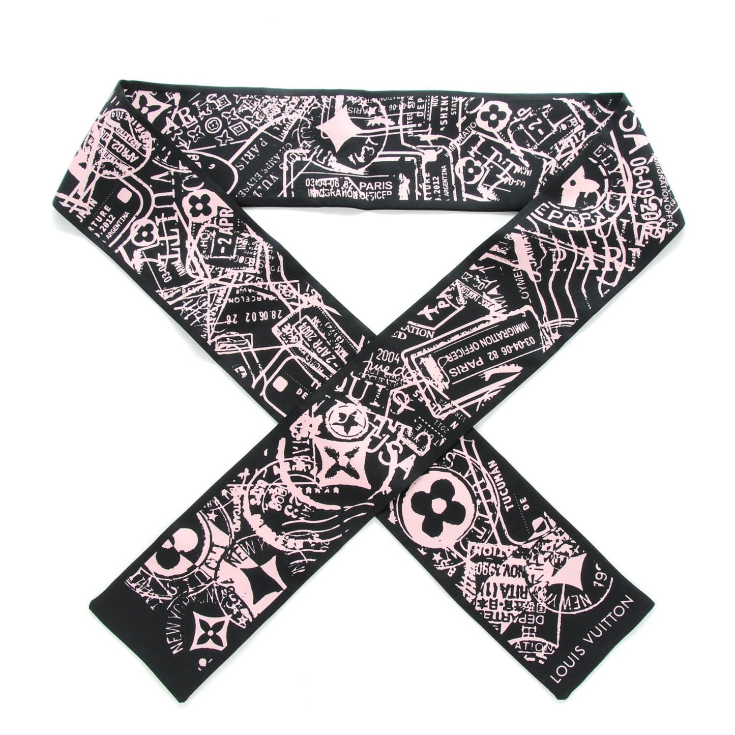 Silk Boarding Bandeau Black Pink