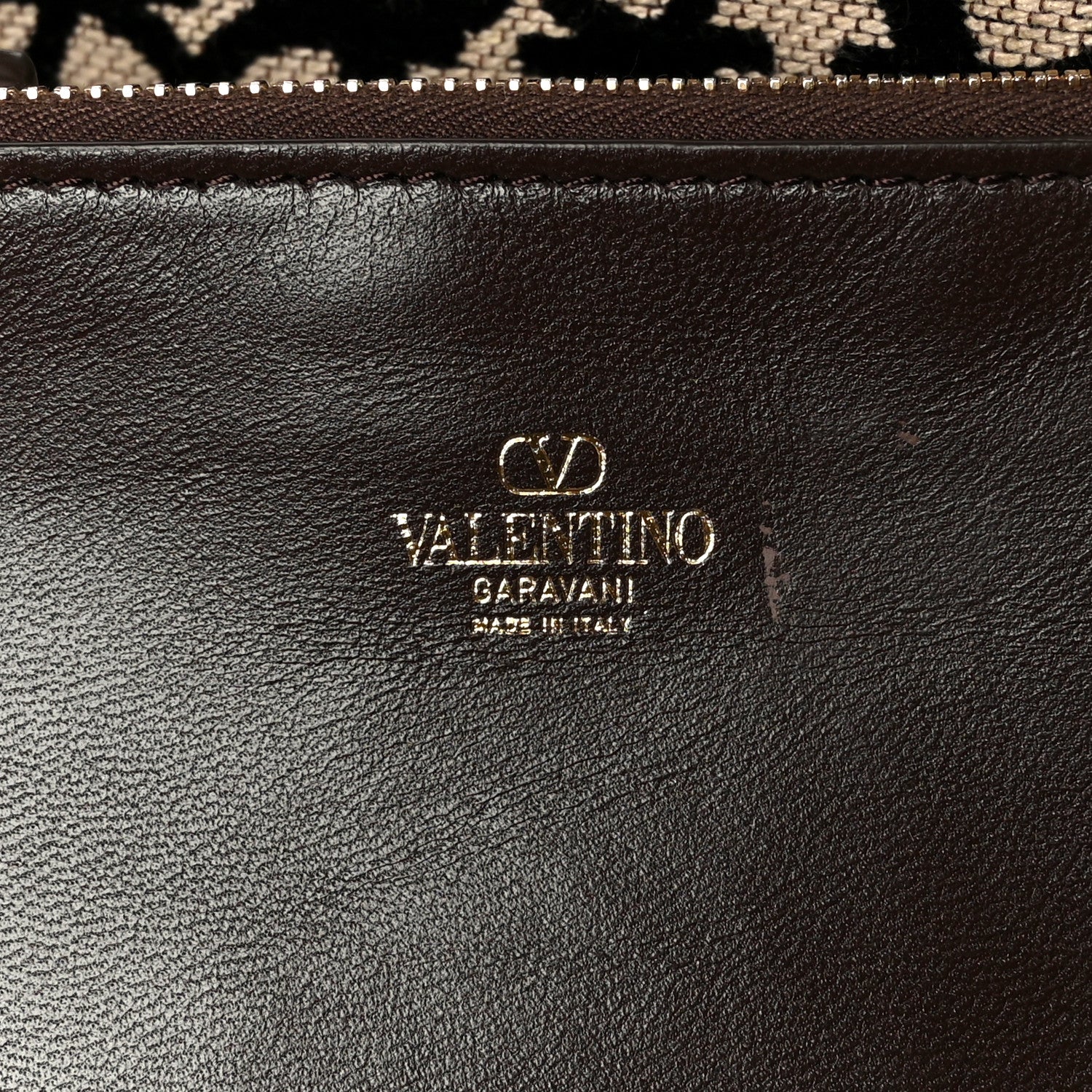 Valentino Garavani Toile Iconographe Goatskin Le Troisieme Shopping Bag Naturale Black Fondant 8 of 11