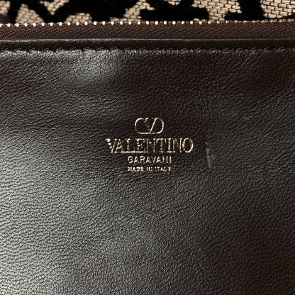 Valentino Garavani Toile Iconographe Goatskin Le Troisieme Shopping Bag Naturale Black Fondant 8 of 11