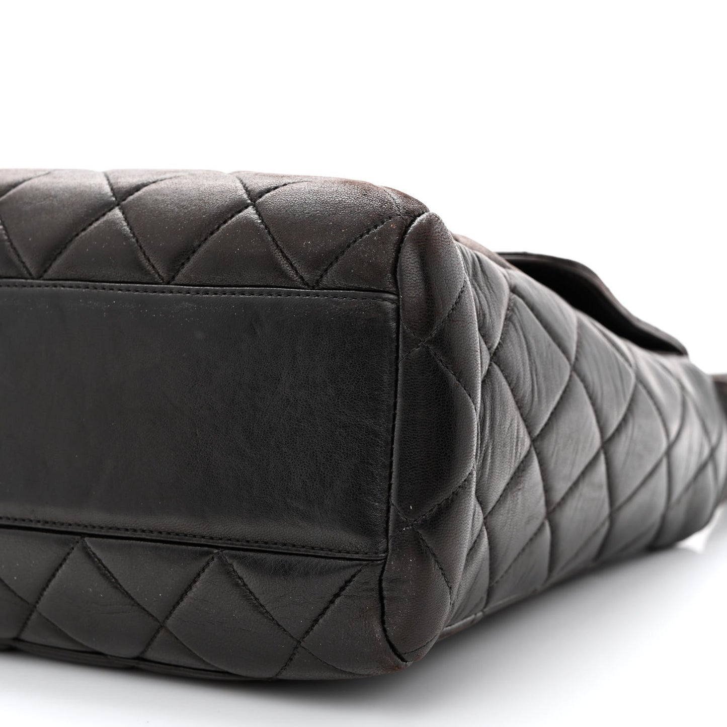 Lambskin Quilted CC Flap Shoulder Bag Black