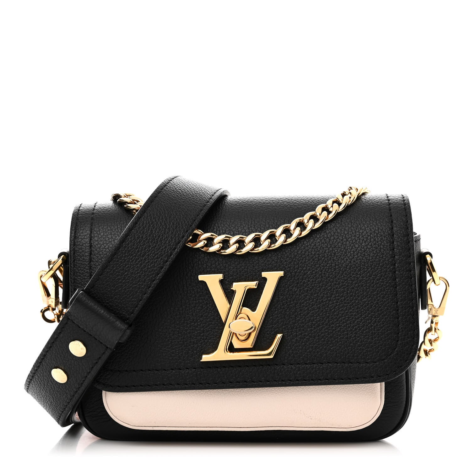Louis Vuitton Grained Calfskin Lockme Tender Black 1 of 10
