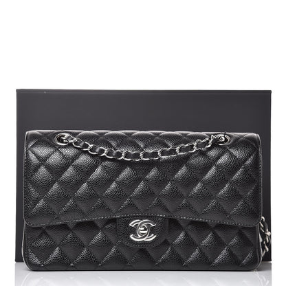 Chanel Caviar Quilted Medium Double Flap Black 8 of 8