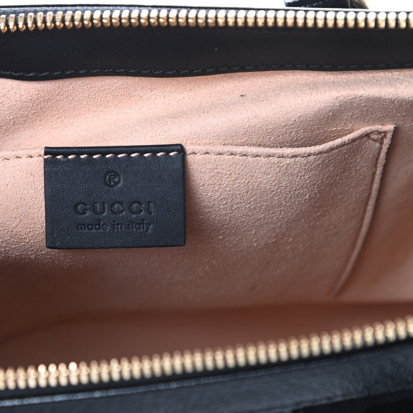 Suede Patent GG Web Small Ophidia Tote Bag Black