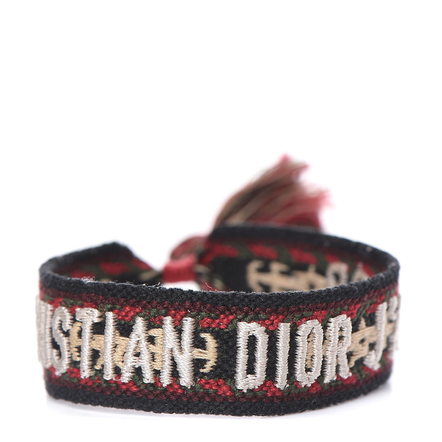Woven Cotton J'Adior Friendship Bracelet Red Multicolor