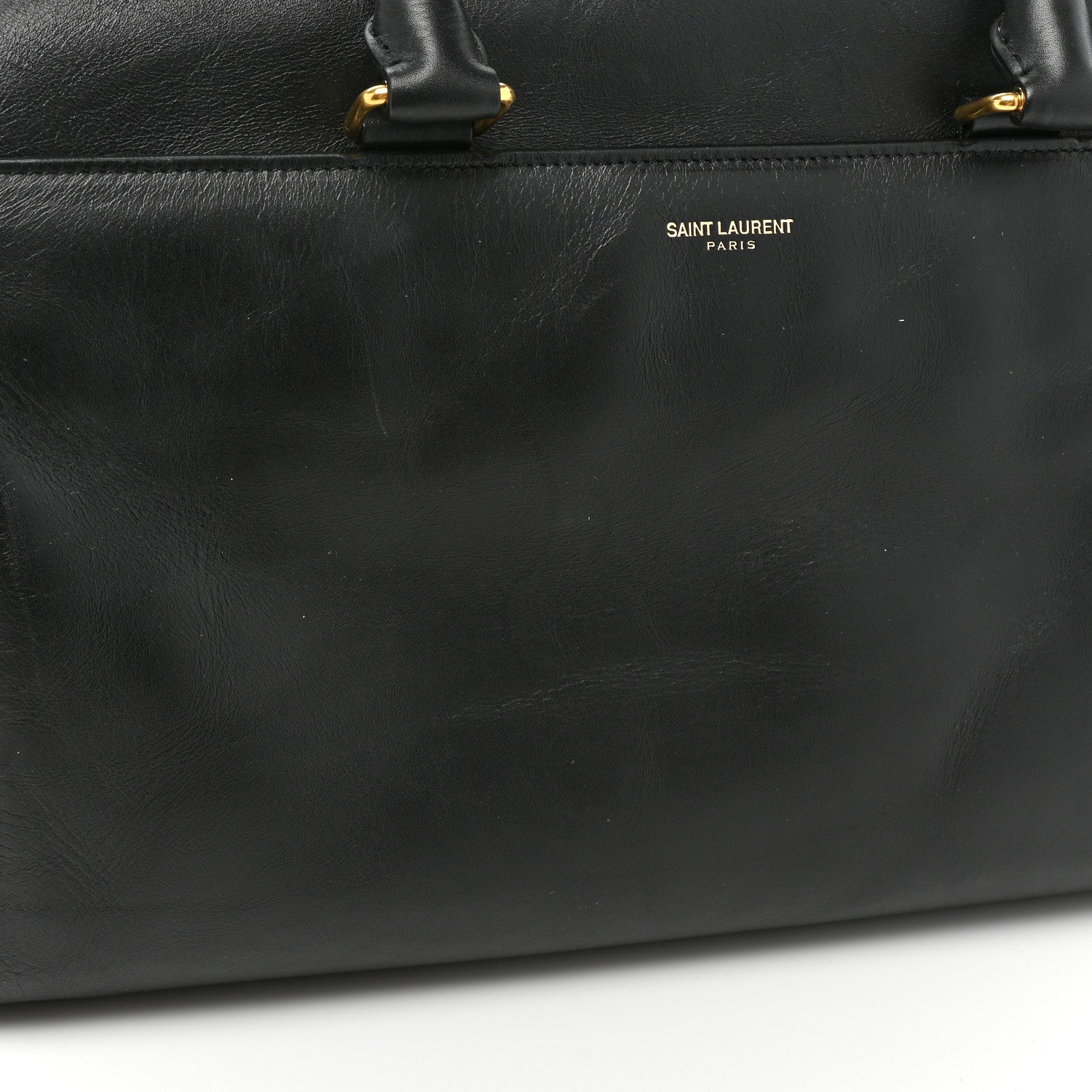 Saint Laurent Calfskin Classic Duffle 6 Black 16 of 16