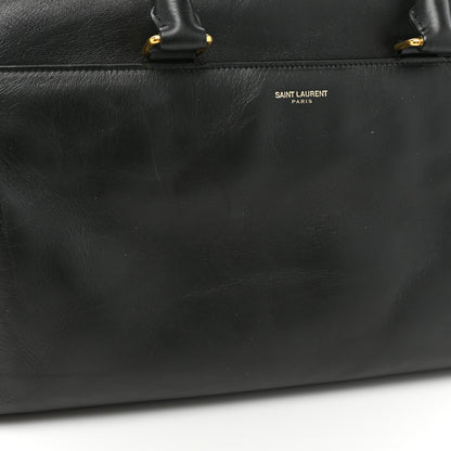 Saint Laurent Calfskin Classic Duffle 6 Black 16 of 16