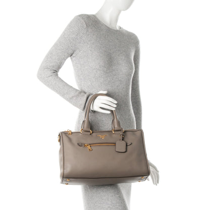 Prada Vitello Daino Shopping Satchel Argilla 3 of 10