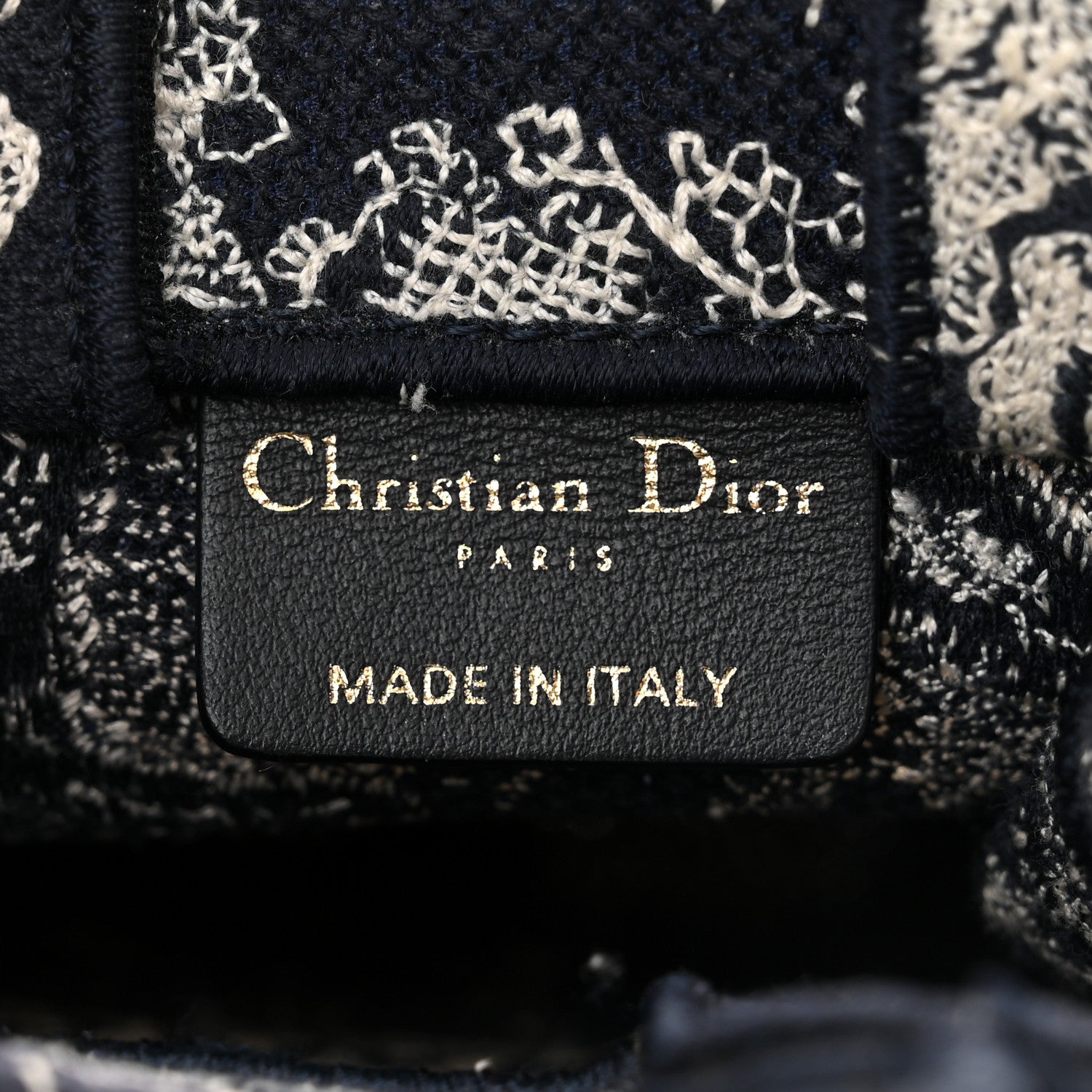 Christian Dior Canvas Toile de Jouy Reverse Embroidered Mini Book Tote Phone Bag Blue 6 of 11