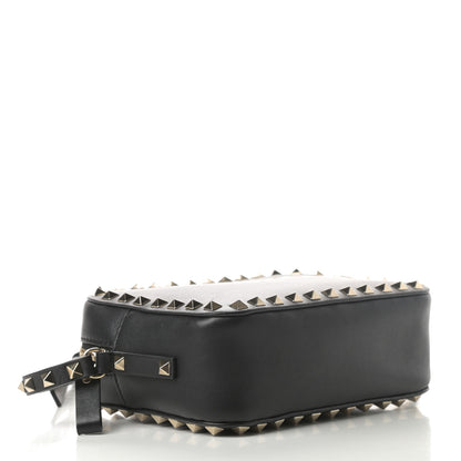 Valentino Garavani Calfskin Rockstud Camera Crossbody Bag Black 4 of 12