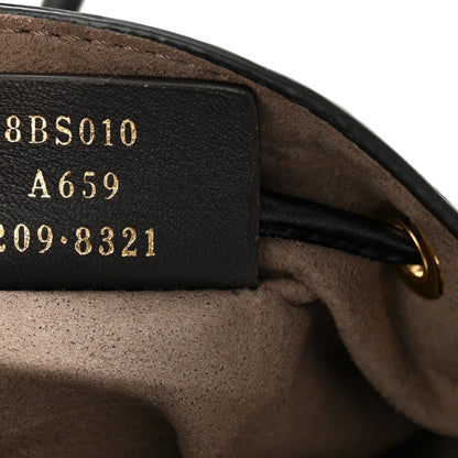 Fendi Vitello Liberty F is Fendi Bi-Color FF 1974 Embossed Mini Mon Tresor Bucket Bag Maya Black 7 of 10