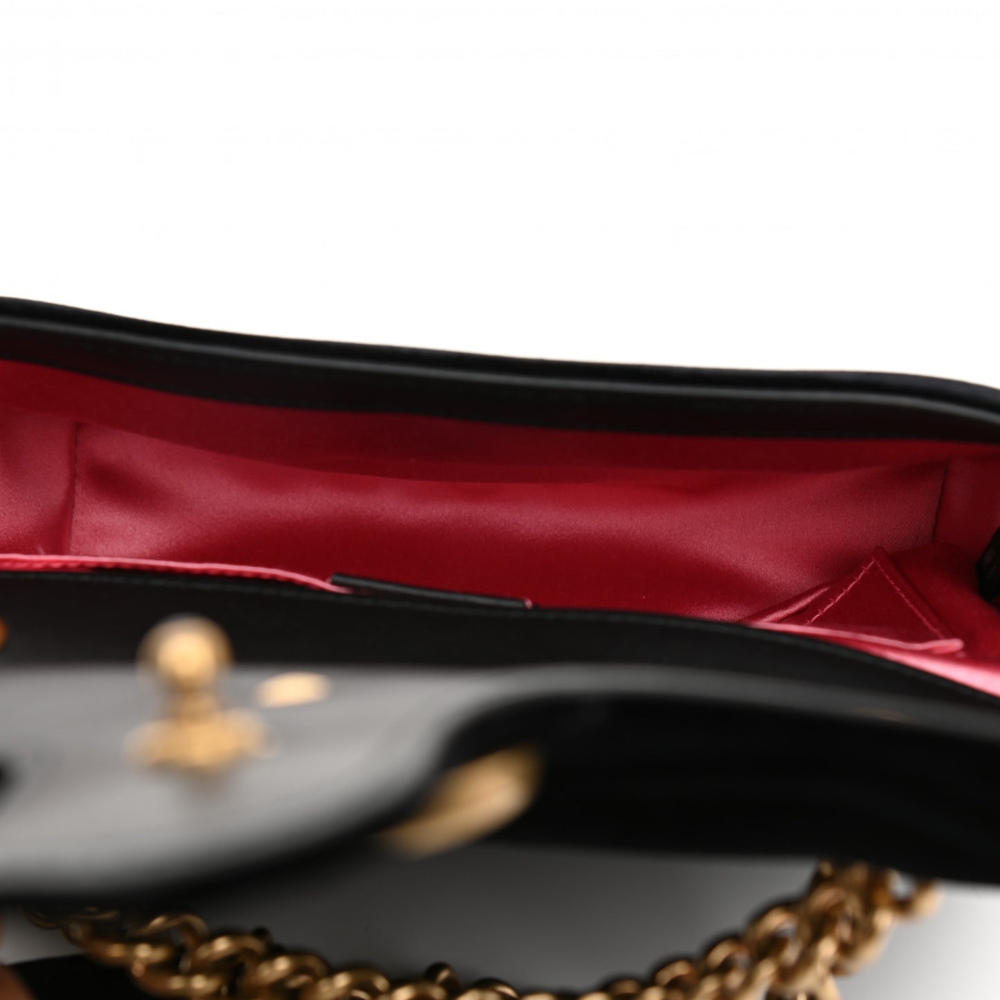 Velvet Matelasse Mini GG Marmont Shoulder Bag Black