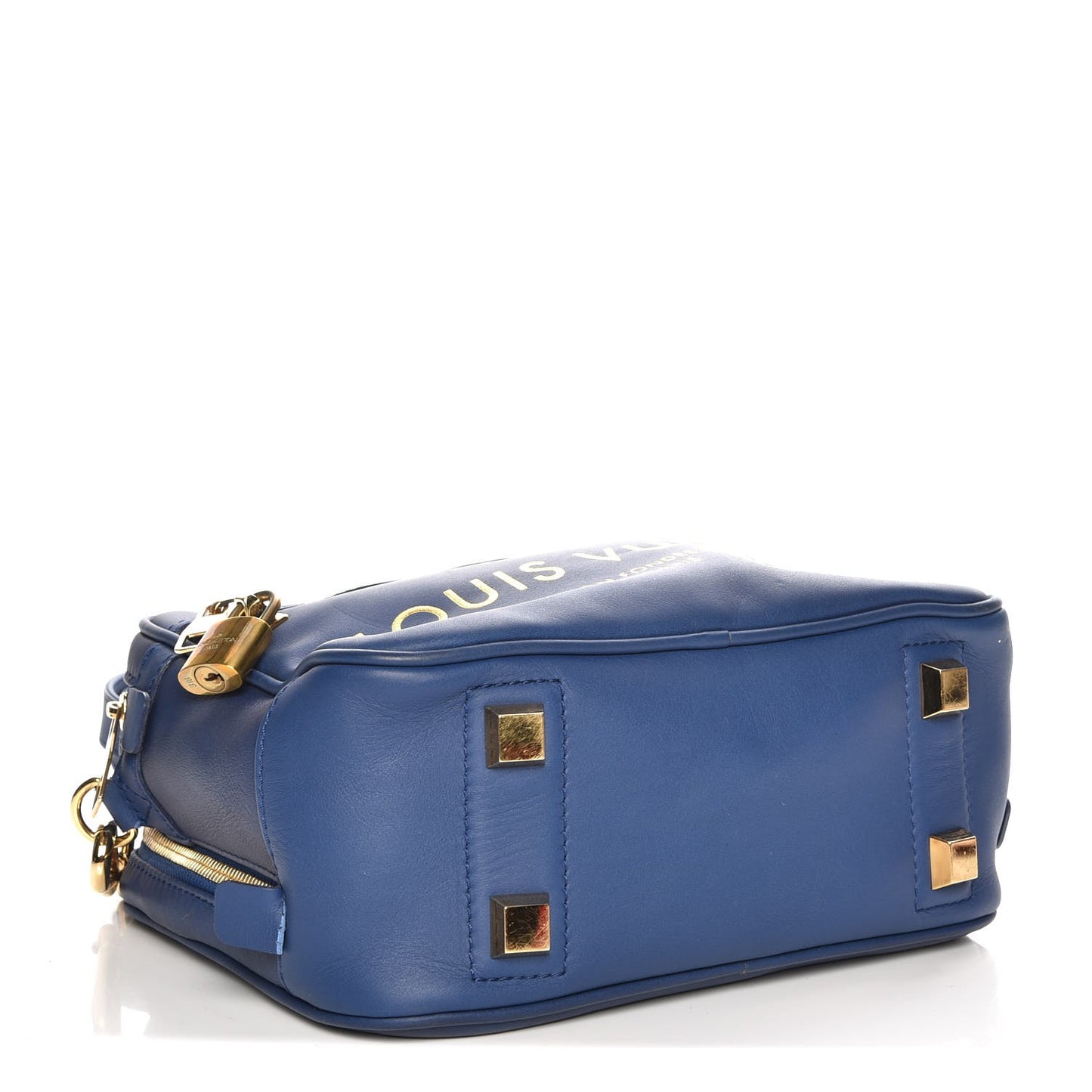 Supple Calfskin Paname Take Off Flight Bag Blue