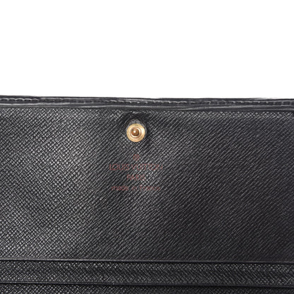 Louis Vuitton Epi Porte-Monnaie Billets Tresor Wallet Black 6 of 7