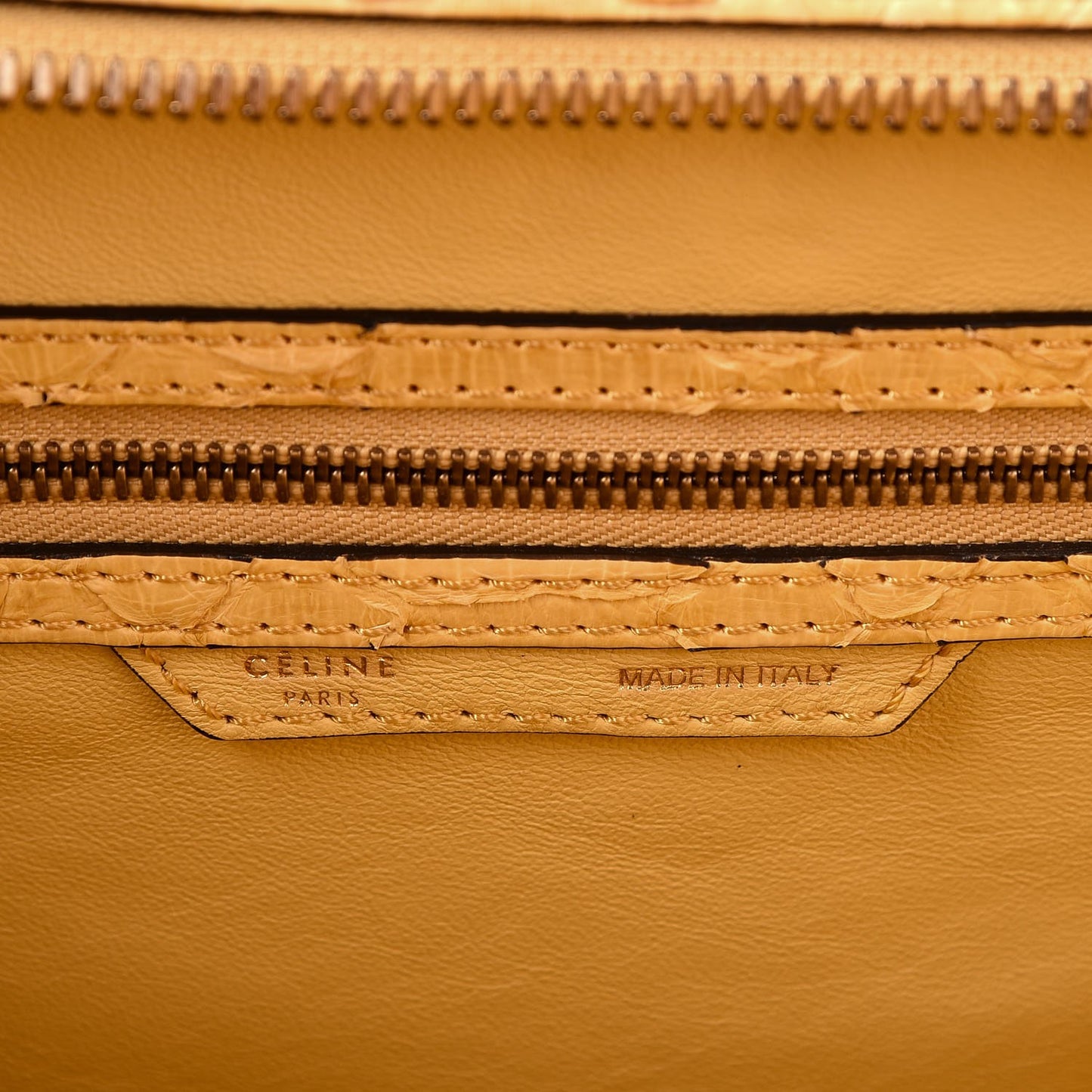 Python Mini Luggage Beige