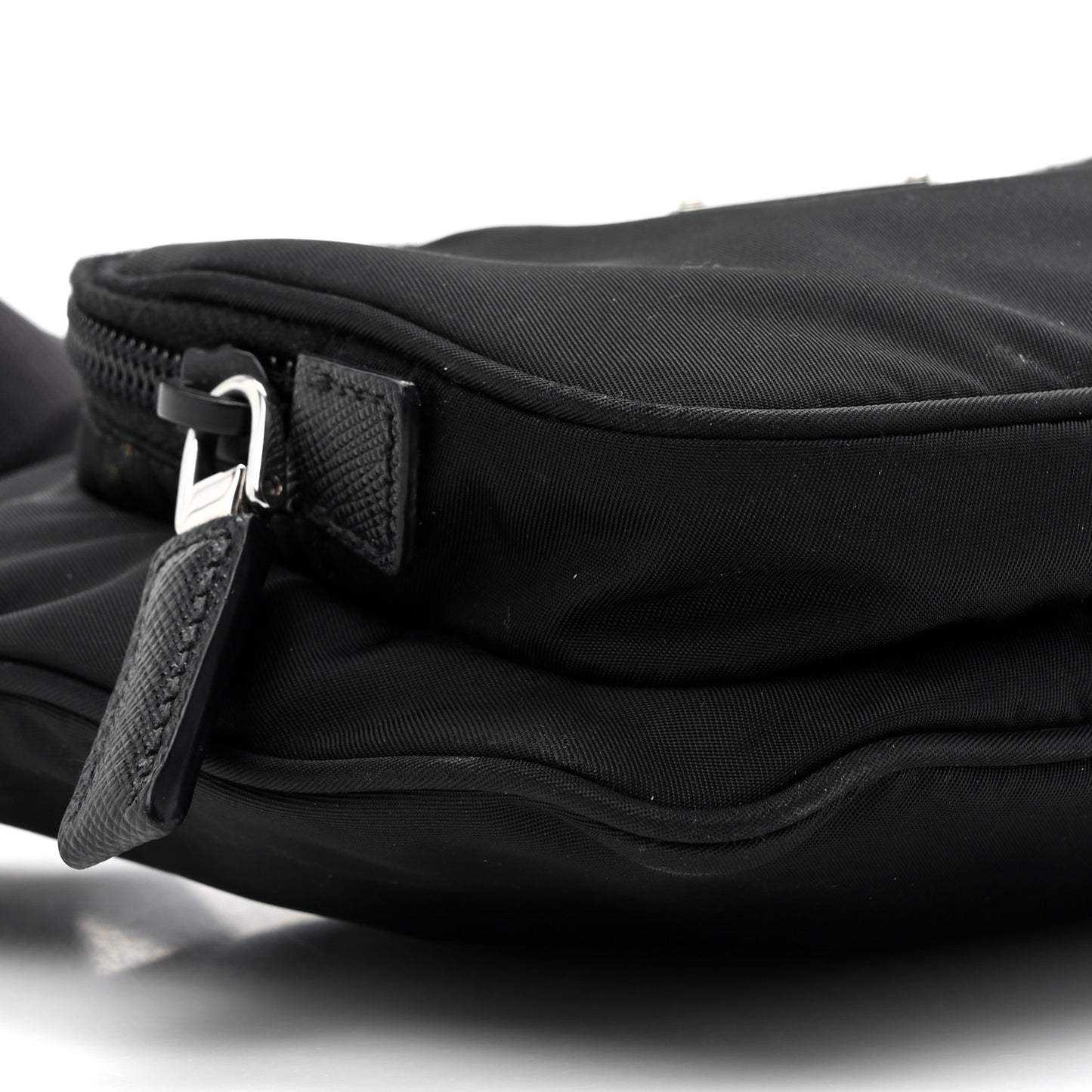 Re-Nylon Saffiano Belt Bag Black