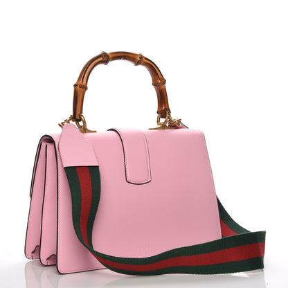 Gucci Calfskin Bamboo Web Embroidered Medium Dionysus Top Handle Bag Pink 4 of 11