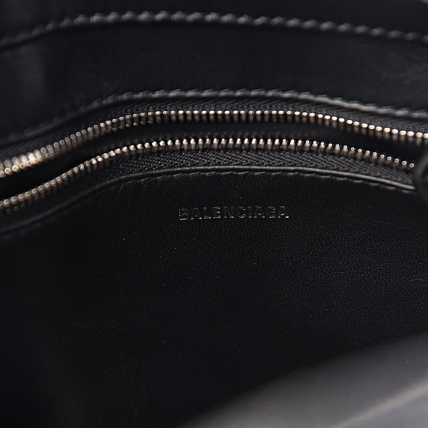 Balenciaga Glitter XS Triangle Duffle Argent Black 6 of 9