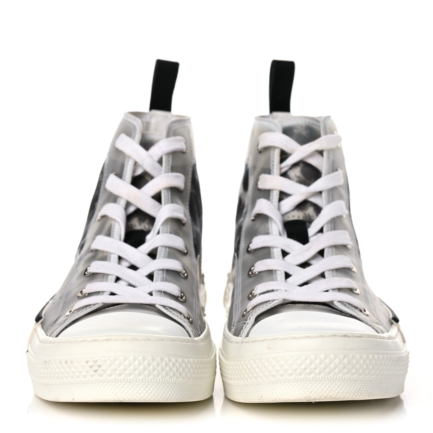 Canvas Leopard Print Womens B23 High Top Sneakers 39 White