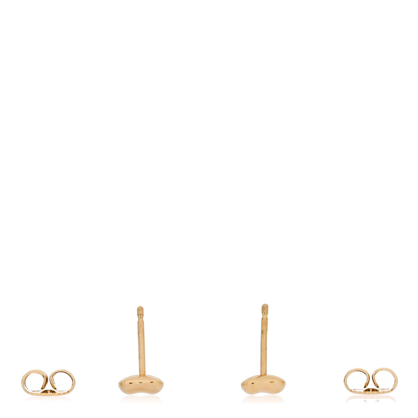 18K Yellow Gold 5mm Elsa Peretti Bean Earrings