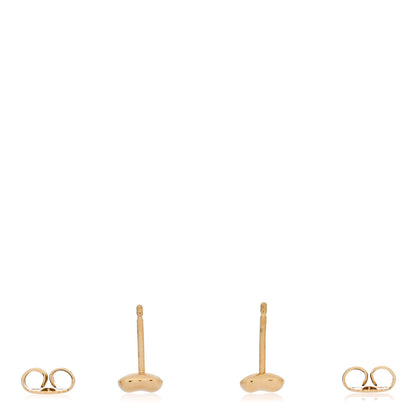 Tiffany 18K Yellow Gold 5mm Elsa Peretti Bean Earrings 3 of 5