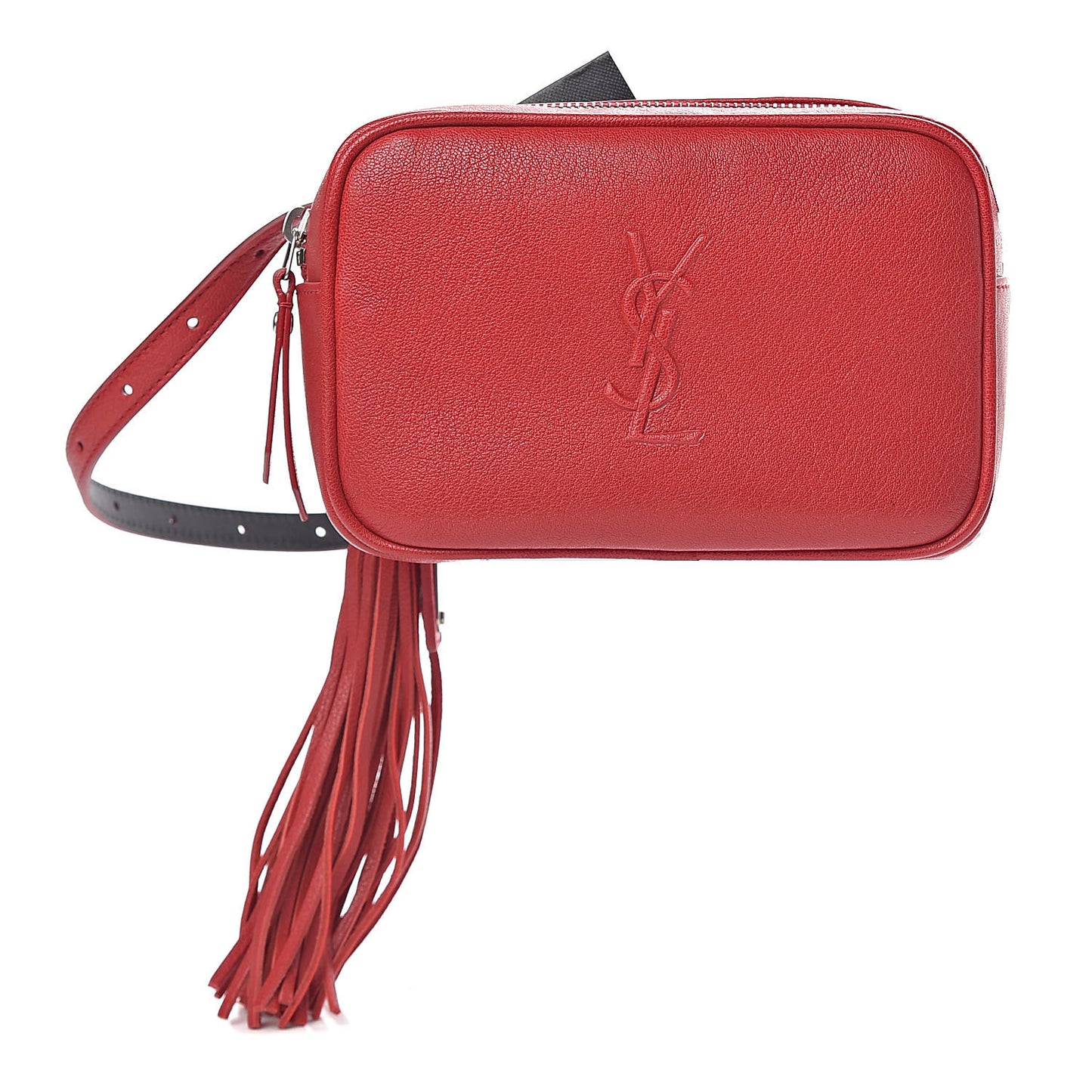 Lambskin Monogram Lou Belt Bag Red