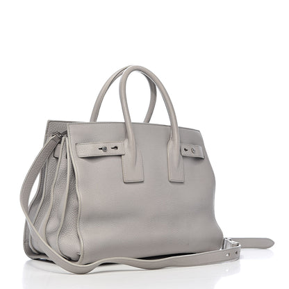 Saint Laurent Grained Calfskin Small Supple Sac De Jour Grey 3 of 20