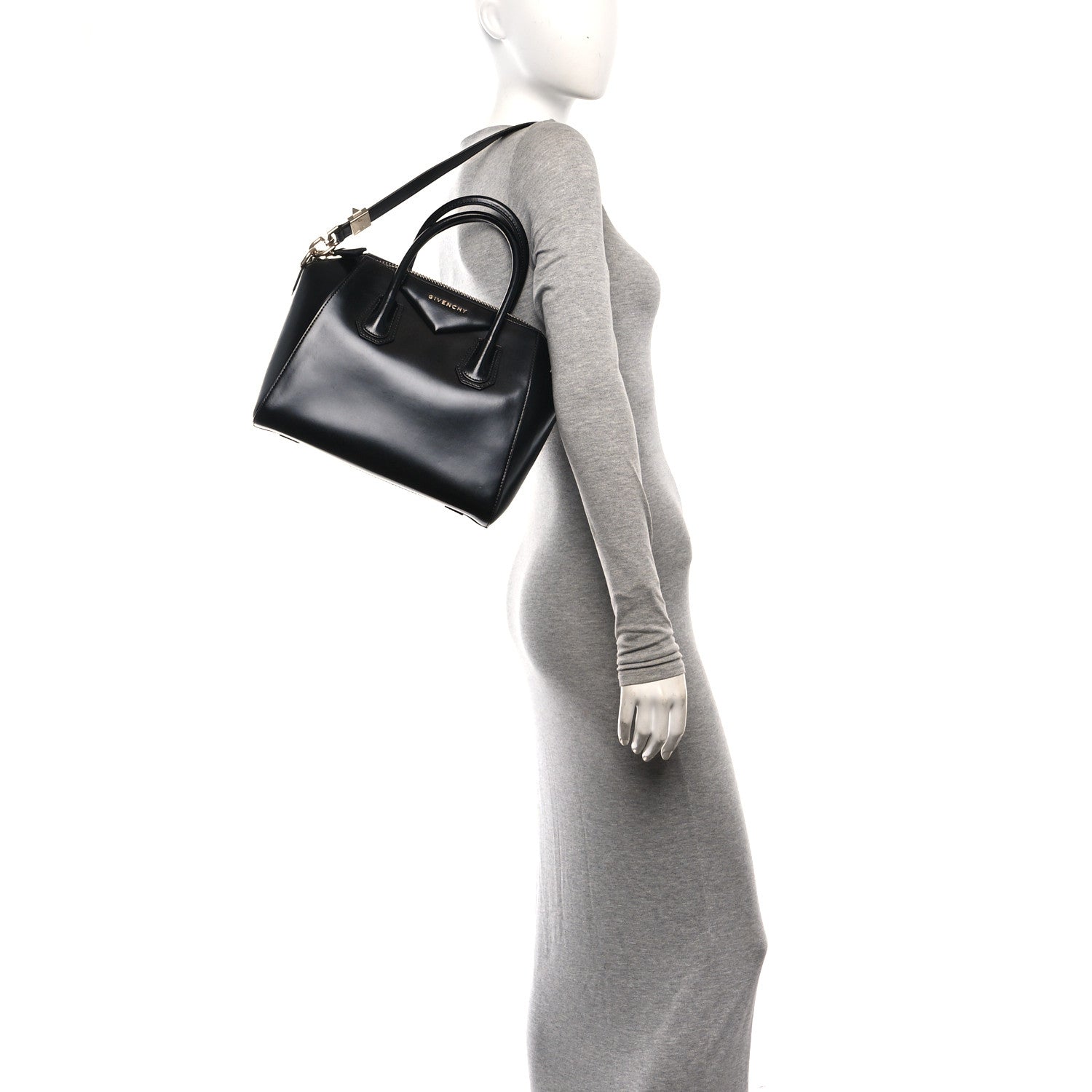 Givenchy Shiny Lord Calfskin Small Antigona Black 2 of 10