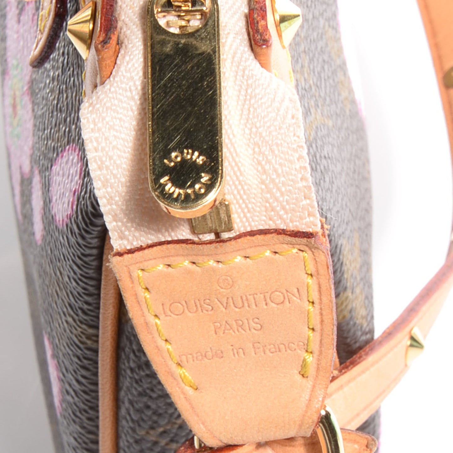 Monogram Cherry Blossom Pochette Accessories Brown