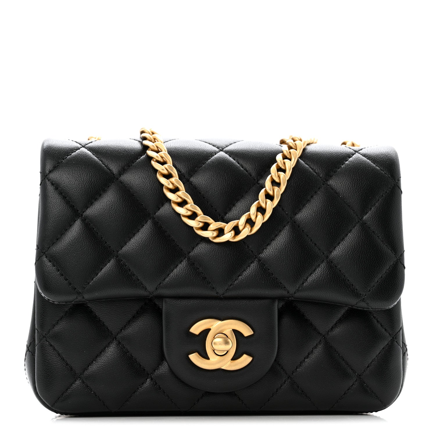 Chanel Lambskin Quilted Mini Sweet Camellia Flap Black 1 of 11