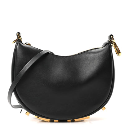 Fendi Vitello Grace Matte Mini Fendigraphy Hobo Bag Black 1 of 10