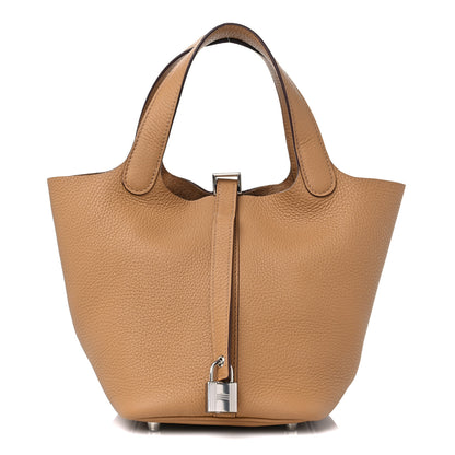 Hermes Taurillon Clemence Picotin Lock 18 PM Biscuit 1 of 10