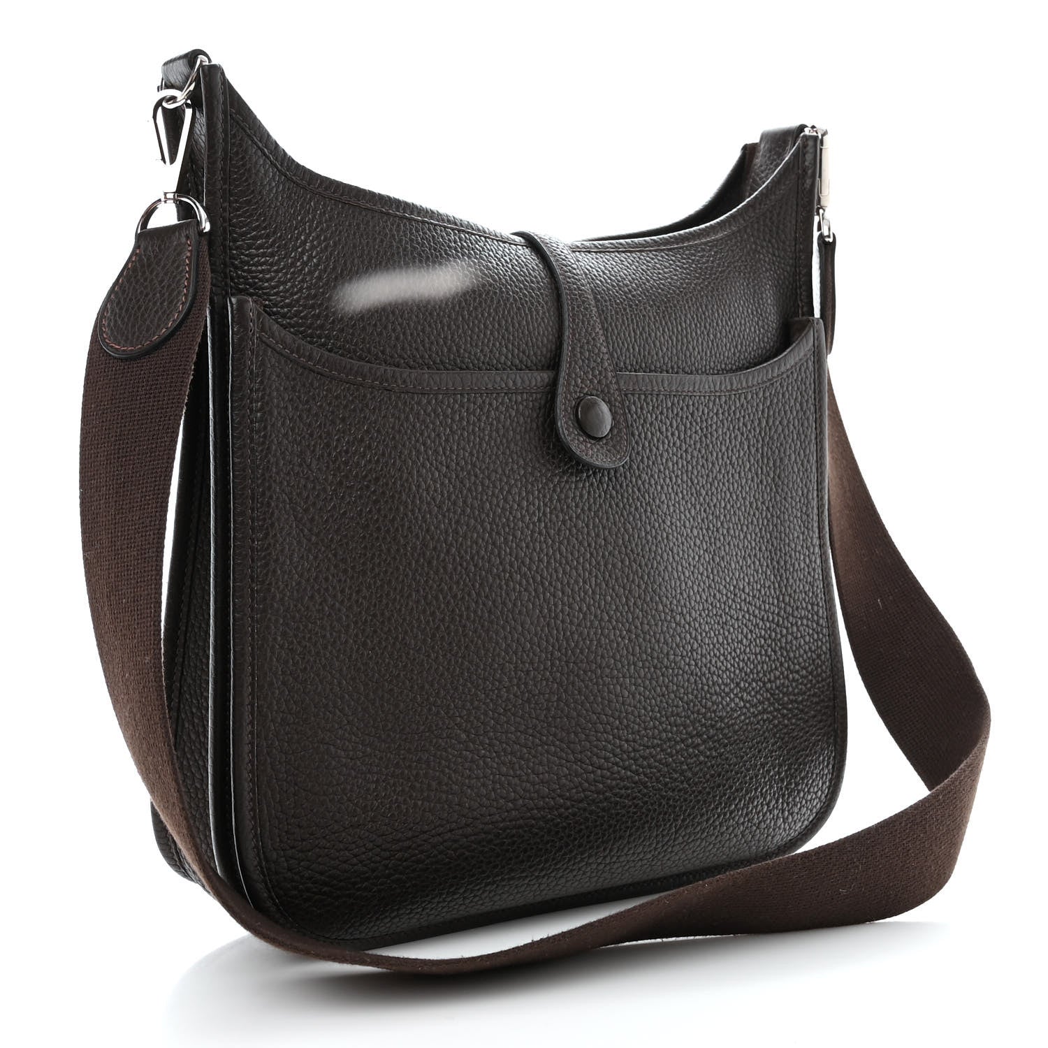 Hermes Taurillon Clemence Evelyne III PM Chocolate 3 of 10