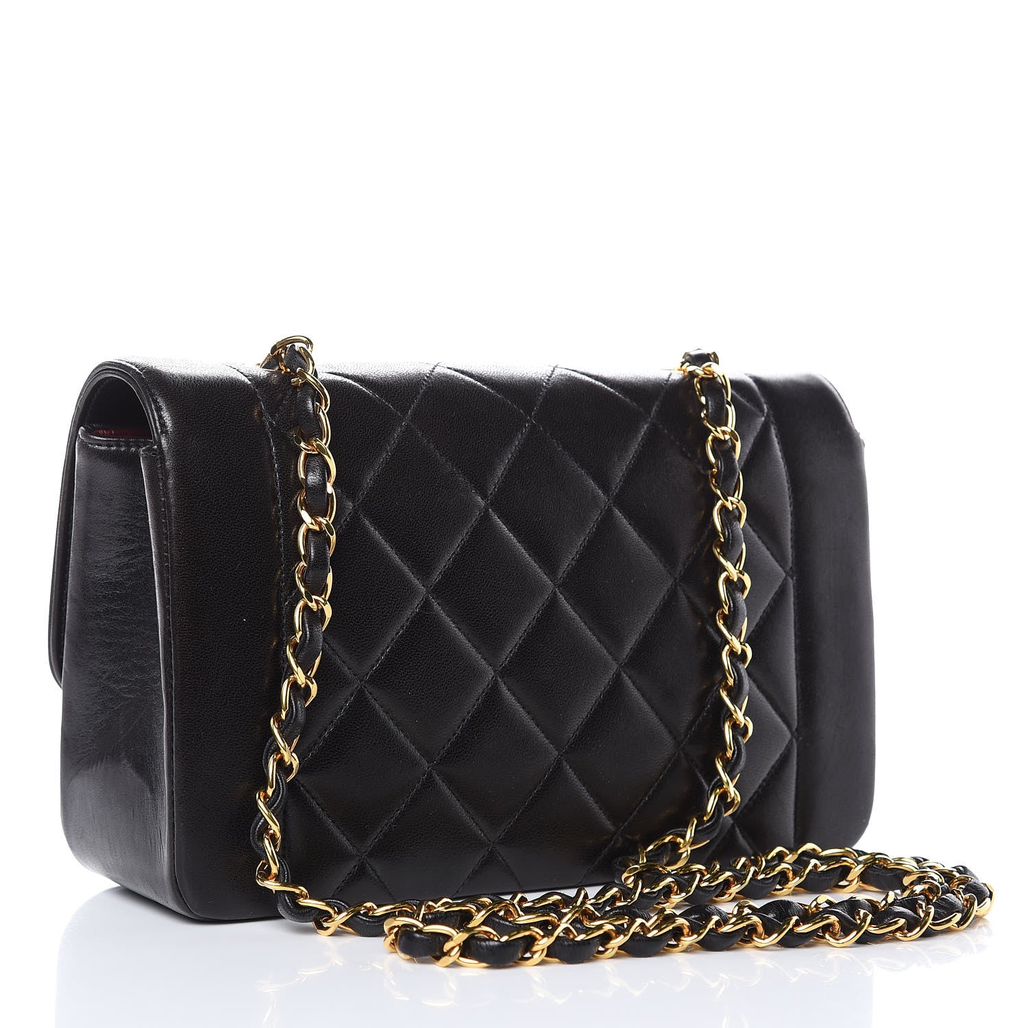 Chanel Lambskin Quilted Small Single Flap Black 3 of 12