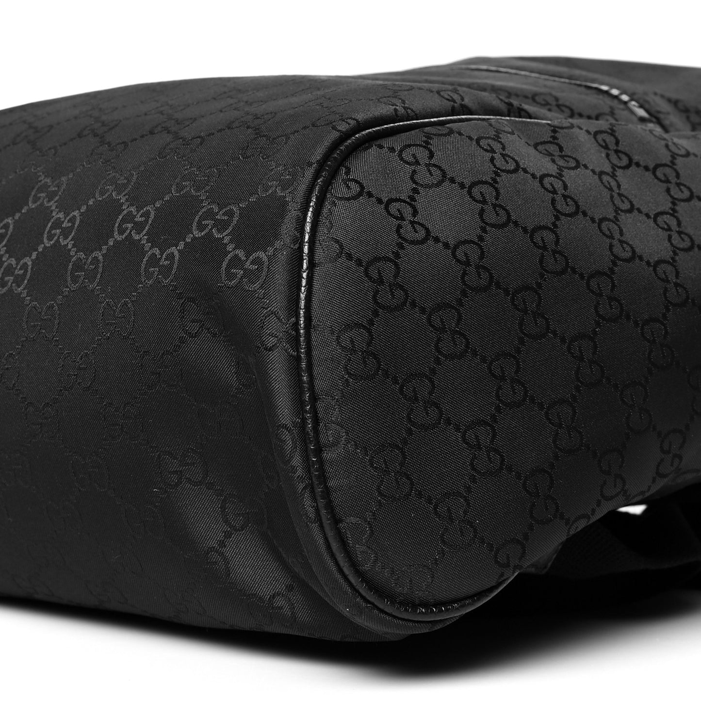 Nylon Monogram Slim Backpack Black