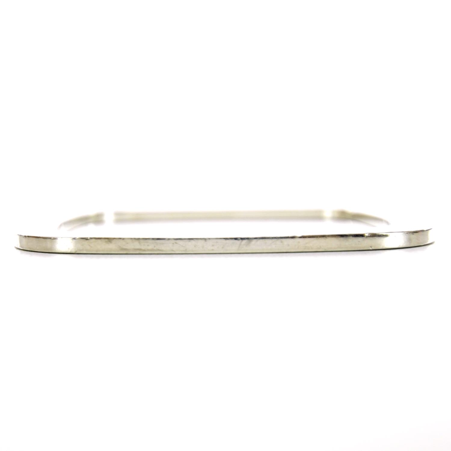 Tiffany Sterling Silver 1837 Square Bangle Bracelet 6 of 6