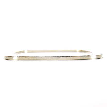 Tiffany Sterling Silver 1837 Square Bangle Bracelet 6 of 6