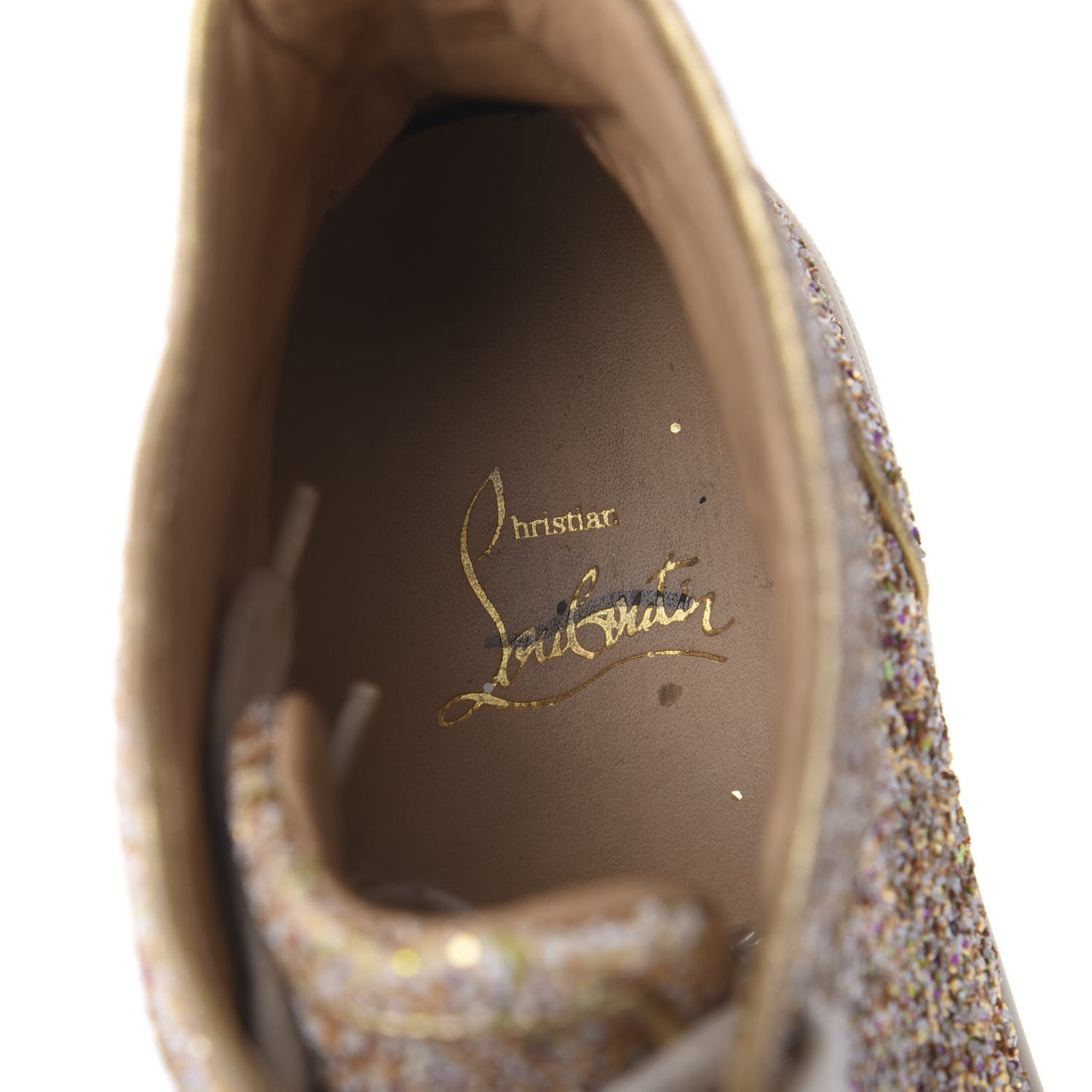 Glitter Nappa Rantus Orlato Sneakers 37.5 Multi Gold