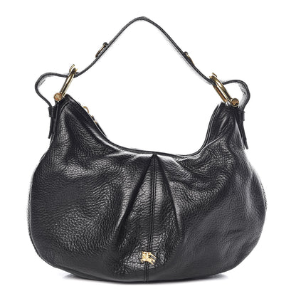 Burberry Calfskin Small Malika Hobo Black 1 of 11