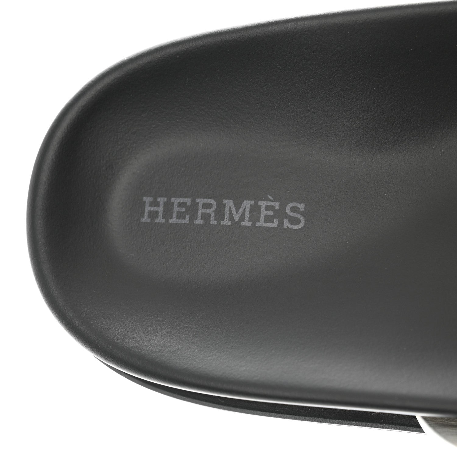 Hermes Calfskin Womens Chypre Sandals 40 White 7 of 10