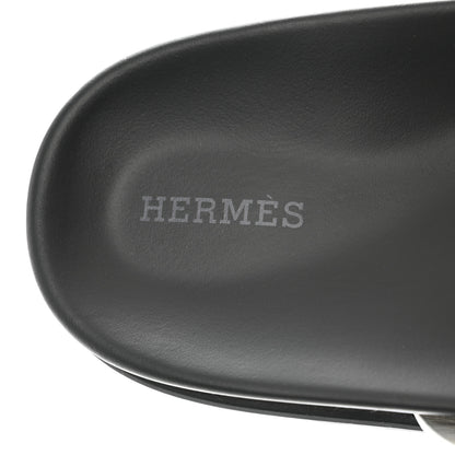 Hermes Calfskin Womens Chypre Sandals 40 White 7 of 10