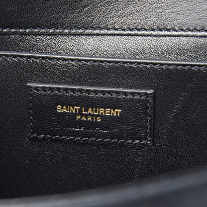 Saint Laurent Suede Crystal Medium Classic Monogram Kate Satchel Black 7 of 14