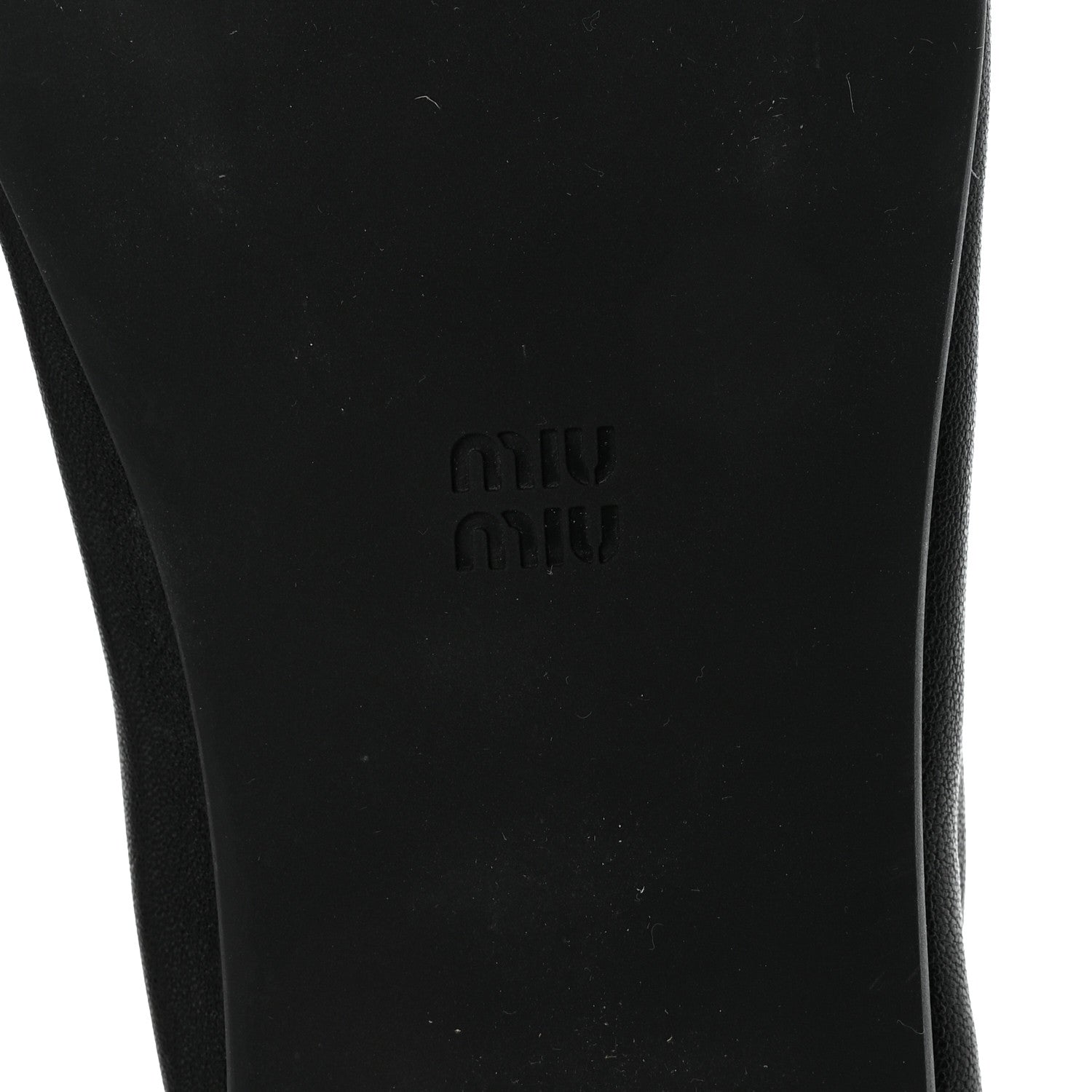 Miu Miu Ruches Nappa Loafer 38 Black 7 of 9