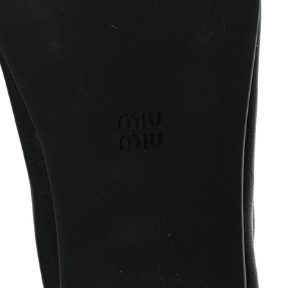 Miu Miu Ruches Nappa Loafer 38 Black 7 of 9