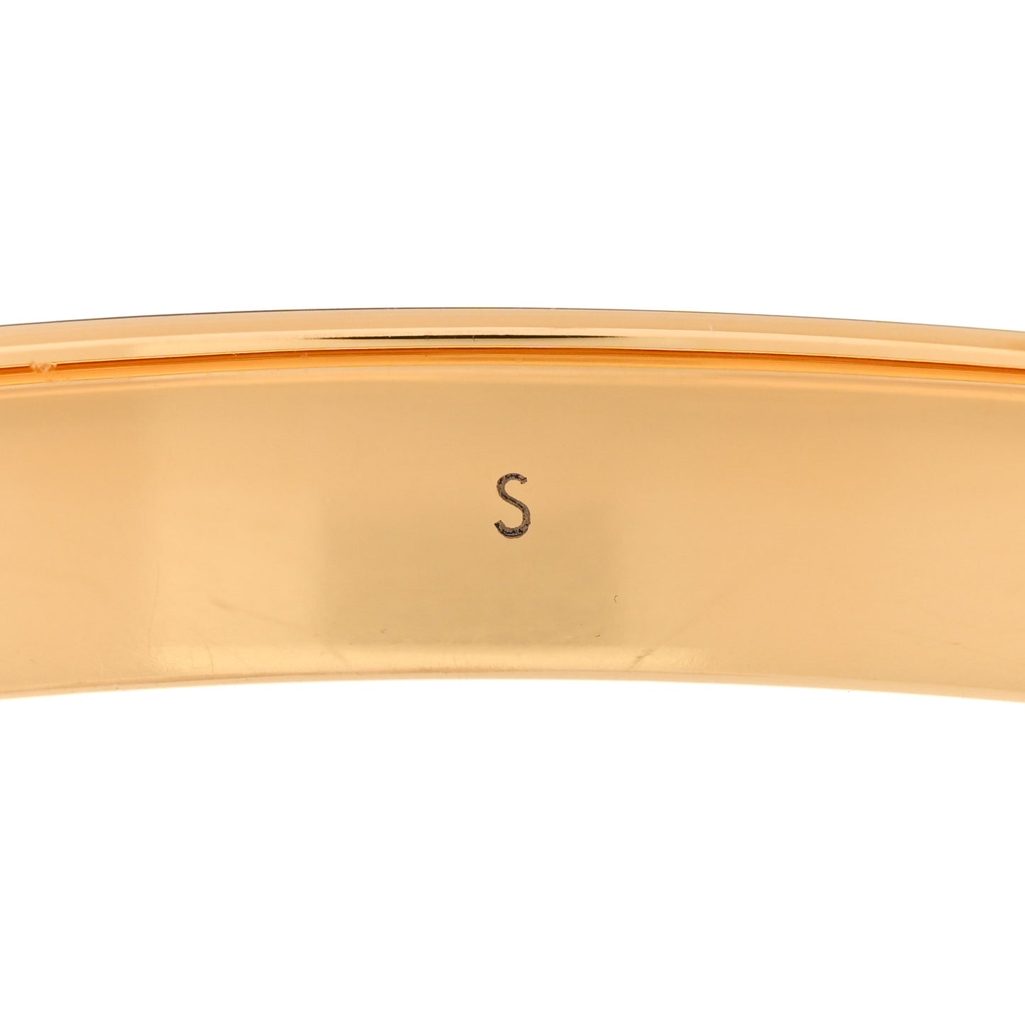 Brass Monogram Nanogram Cuff S Gold