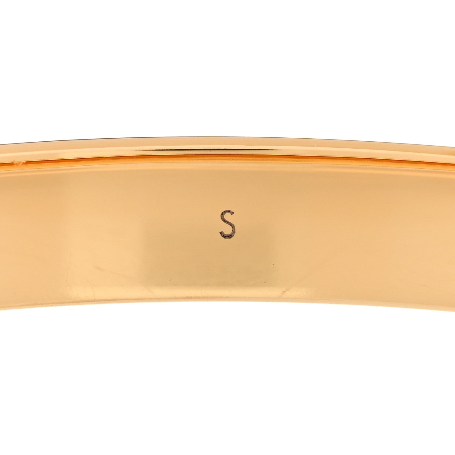 Louis Vuitton Brass Monogram Nanogram Cuff S Gold 5 of 8