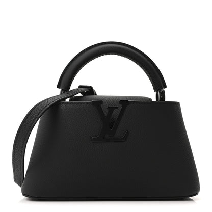 Louis Vuitton Matte Taurillon Capucines East West Mini All Black 1 of 9