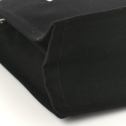 Saint Laurent Linen Calfskin Rive Gauche Tote Black 7 of 8